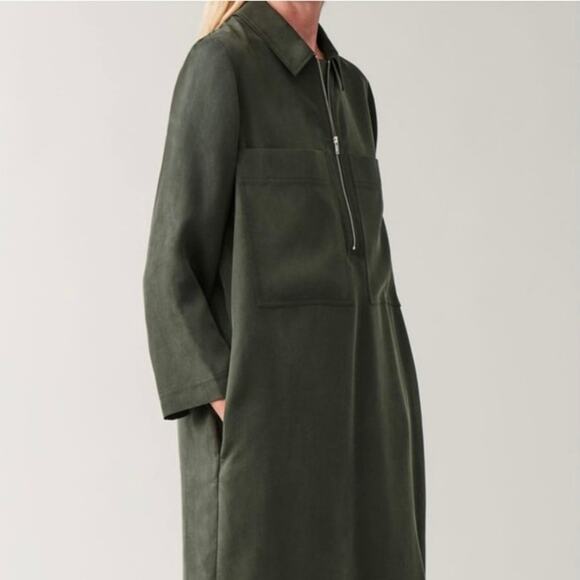 COS Shirt Suede Dress 6 - Picture 1 of 4